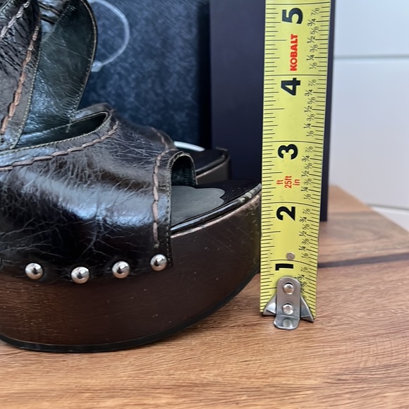 Prada platform calzature vit. Shine militare sandal - Picture 4 of 17